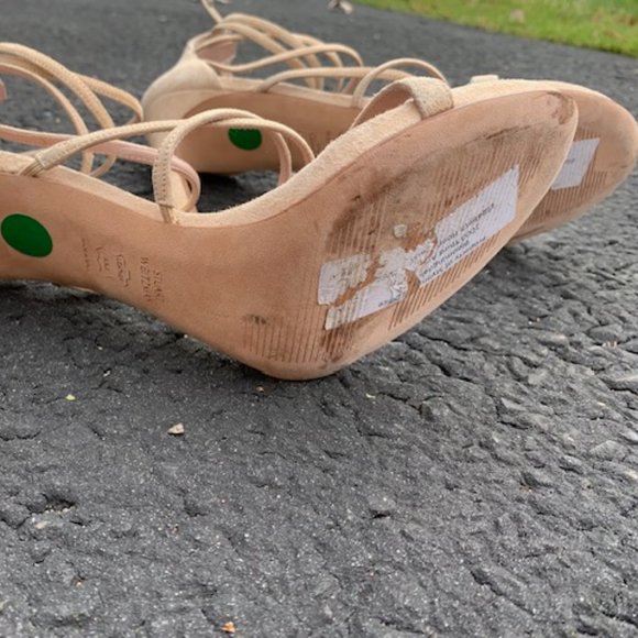 Stuart Weitzman ‘Myex’ nude strappy barely there sandals - size 9 - Picture 12 of 14